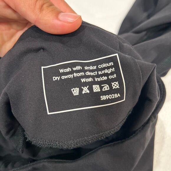 Sweaty Betty Power Leggings size:  US 2 Black Full Length Abstract Print - Picture 4 of 7